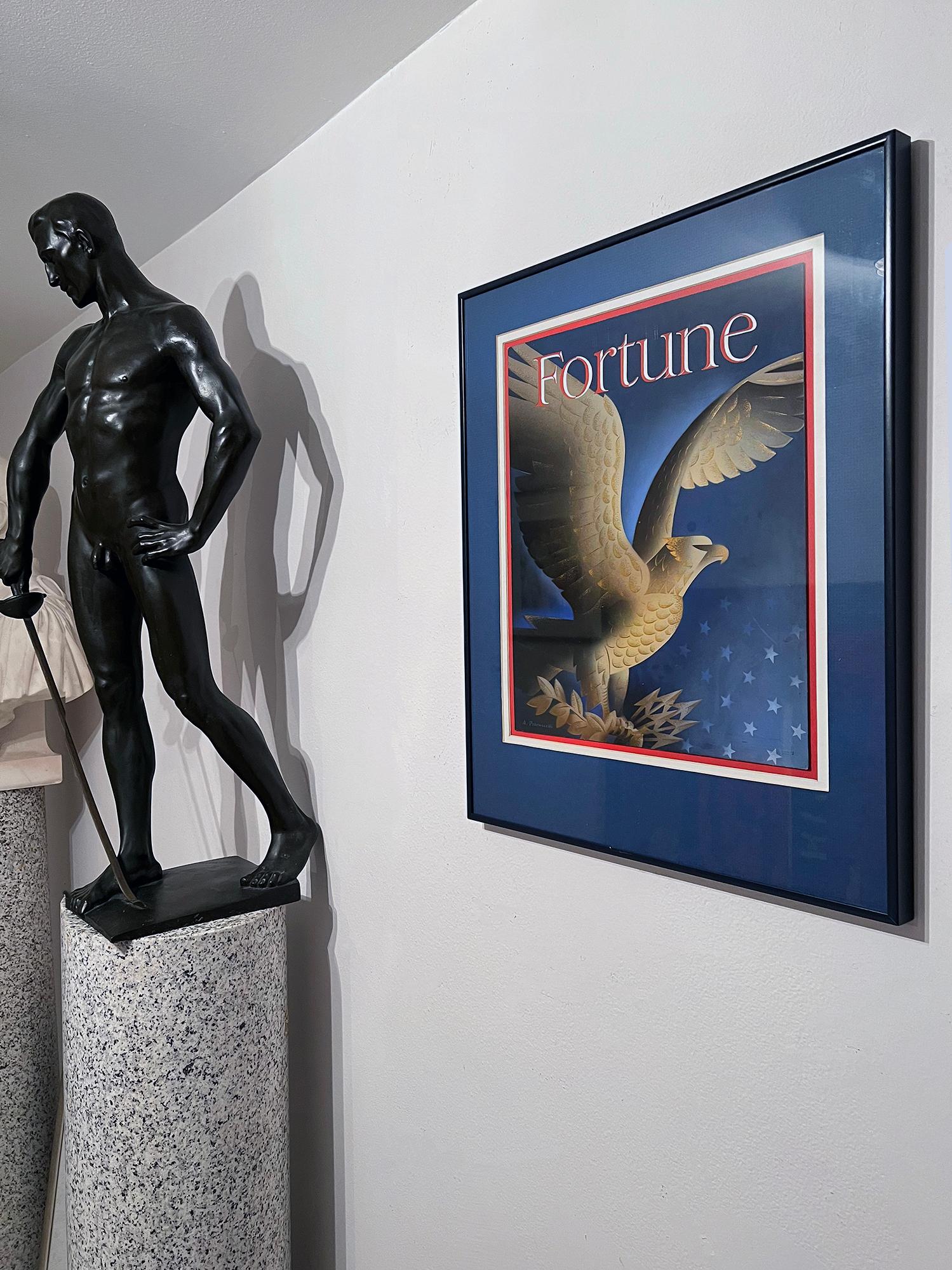 American Eagle Fortune Magazine Cover Illustration  ( alternate ) - Painting by Antonio Petruccelli