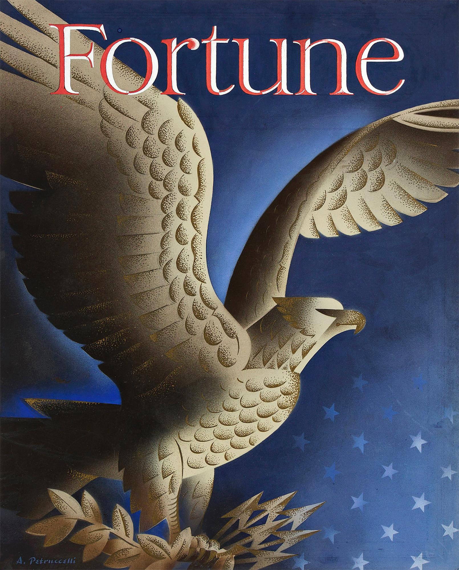American Eagle Fortune Magazine Cover Illustration  ( alternate )