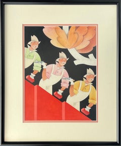 Bricklayers House Beautiful Cover Proposal American Scene Modern 1930s Workers