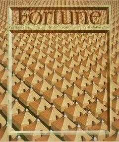 Fortune Magazine Cover Published 1941 Illustration Precisionist American Scene
