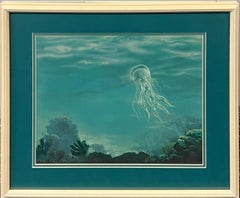 Jellyfish Life Magazine Illustration Published 1955 Realism Modern Mid Century