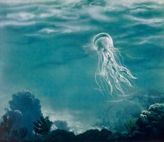 Jellyfish Life Magazine Illustration Published 1955 Realism Modern Mid Century