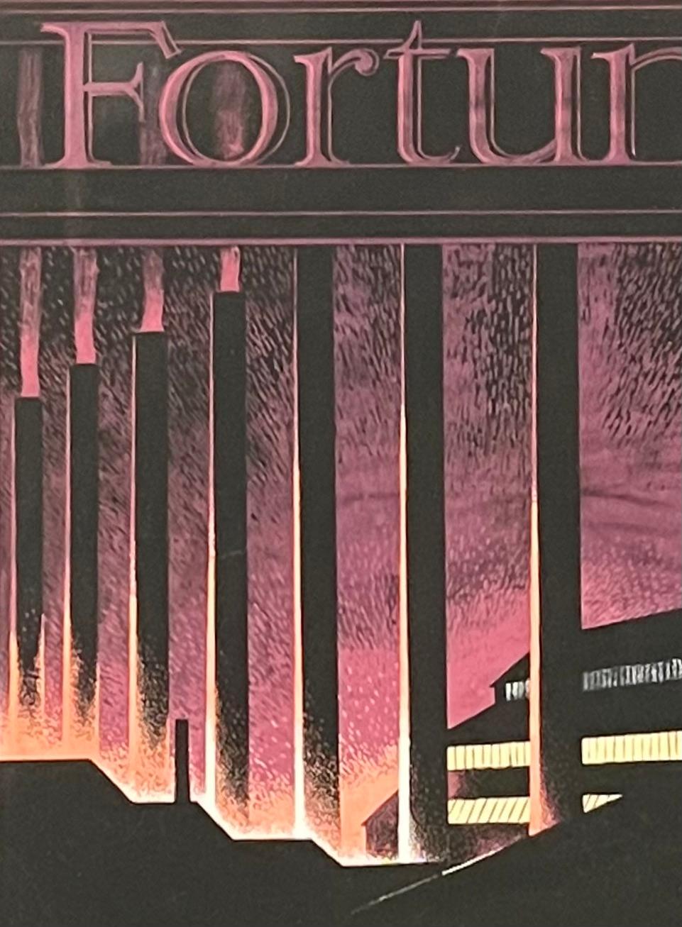 Proposta di copertina di un dipinto originale degli anni '30. Scena industriale moderna americana - Painting American Modern di Antonio Petruccelli