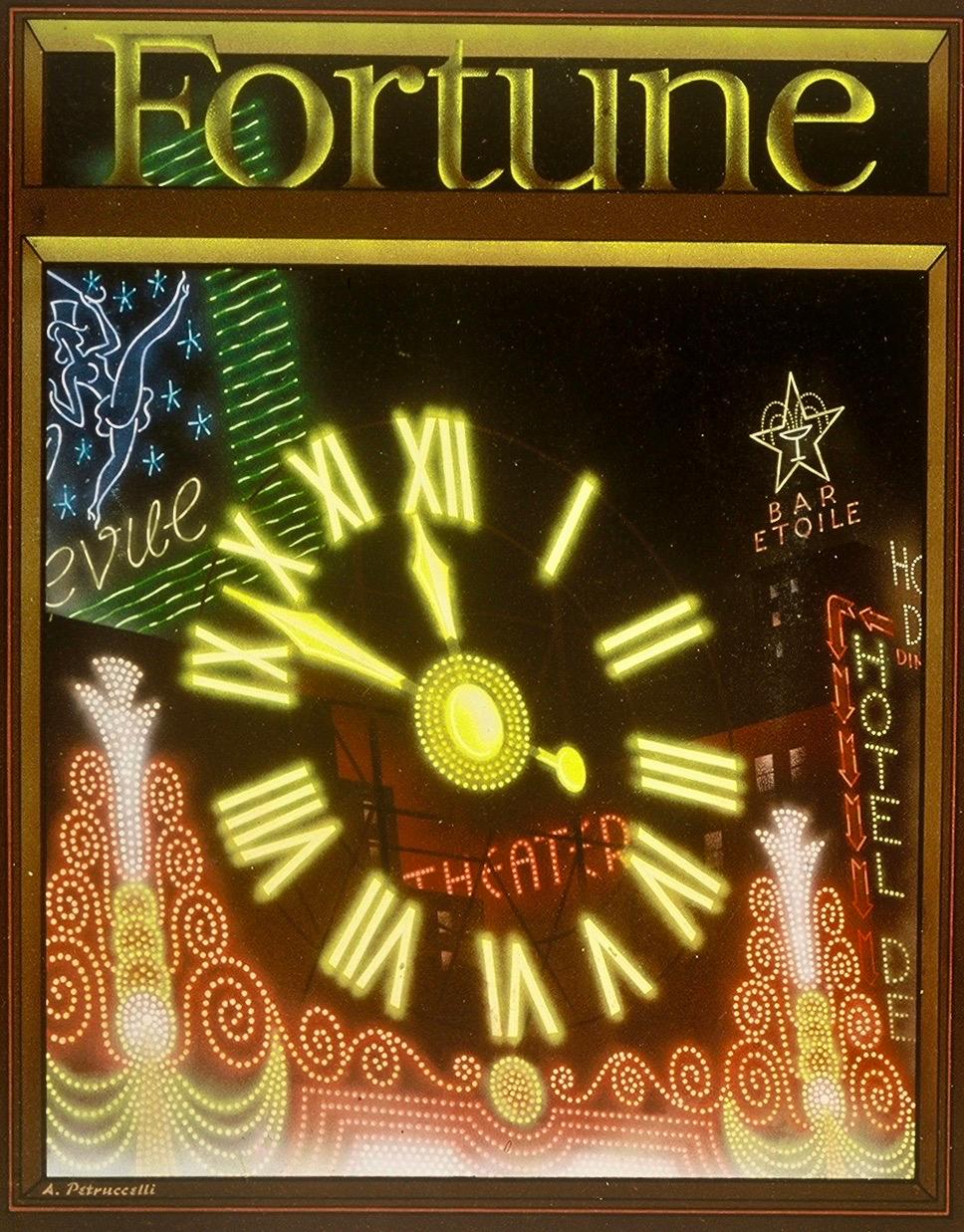 Original-Gemälde. Fortune Mag-Cover veröffentlicht 1938. Amerikanische Szene Moderne WPA