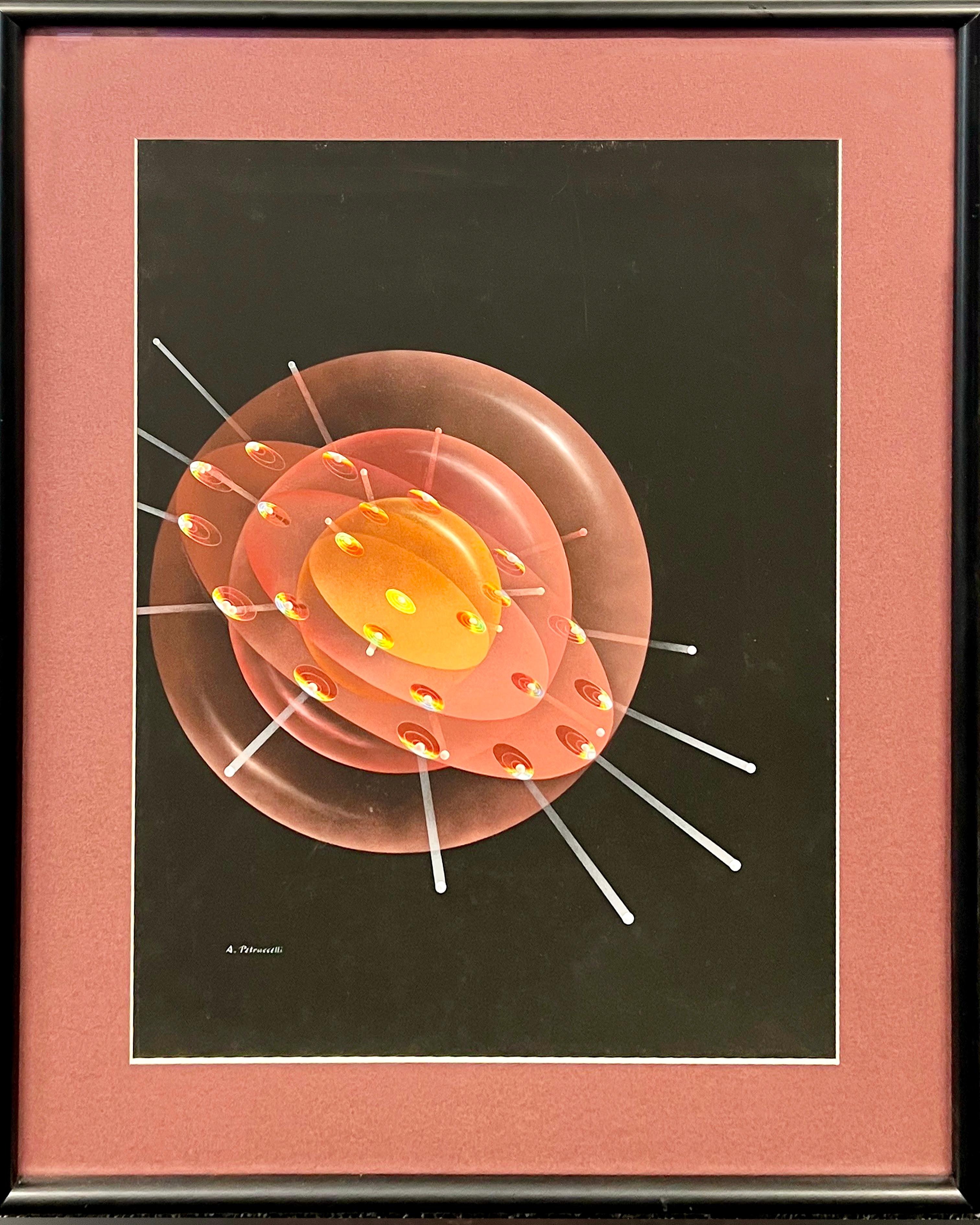 Original Painting. Life Mag. Space Solar System Science American Scene Modern  - Art by Antonio Petruccelli