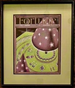 Original Painting Published Fortune Mag Cover 1935 Jewels Jewelry Illustration