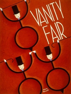 Original Painting. Vanity Fair Illustration Proposal. Art Deco Modern 1930s