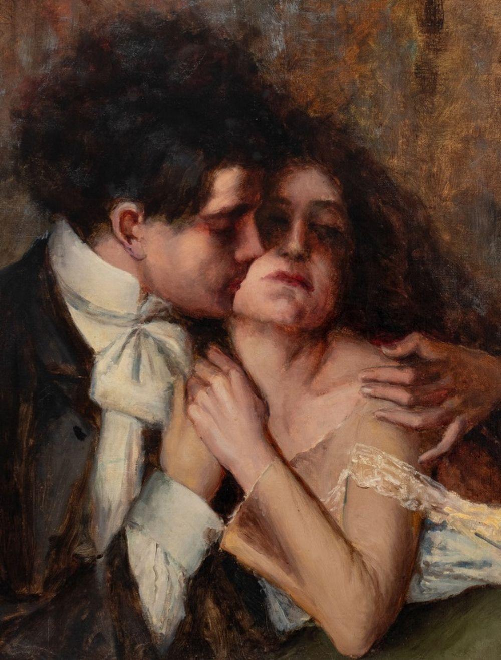 „Rose e Spine“ (Impressionismus), Painting, von Antonio Piatti