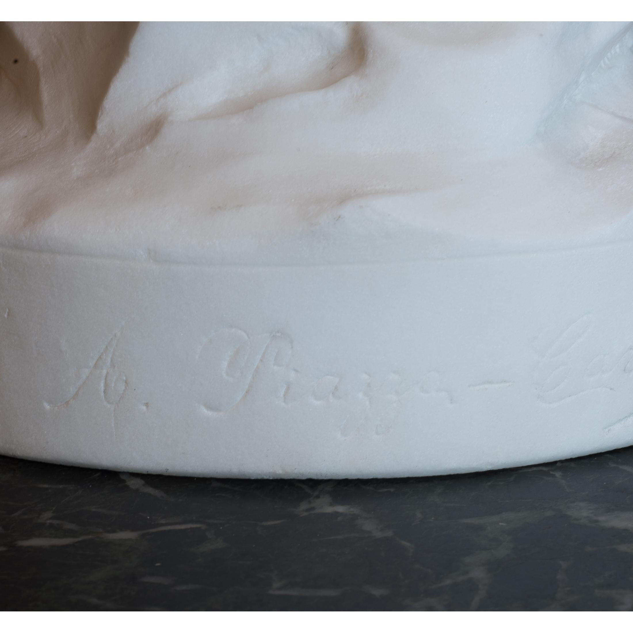 Female Figural Nude White Carrara Marble by Antonio Piazza 4