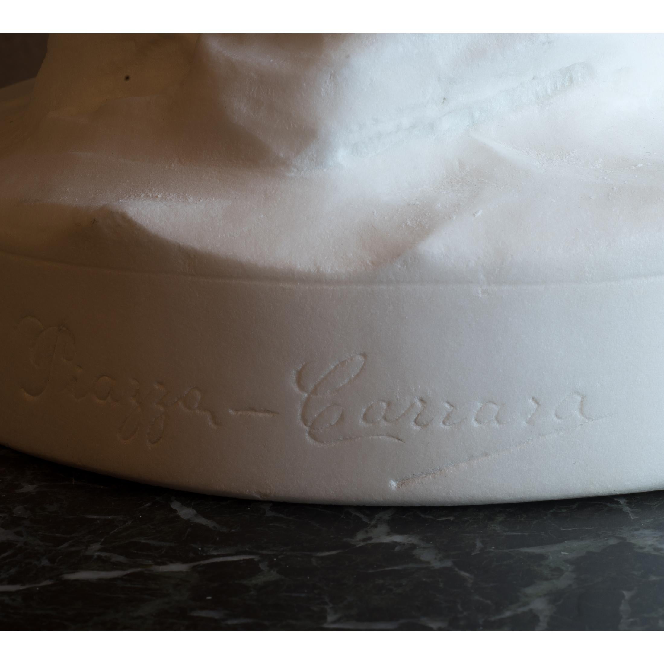 Female Figural Nude White Carrara Marble by Antonio Piazza 5