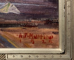 Antonio Martino, Repair Yard, Oil on Canvas, 1925