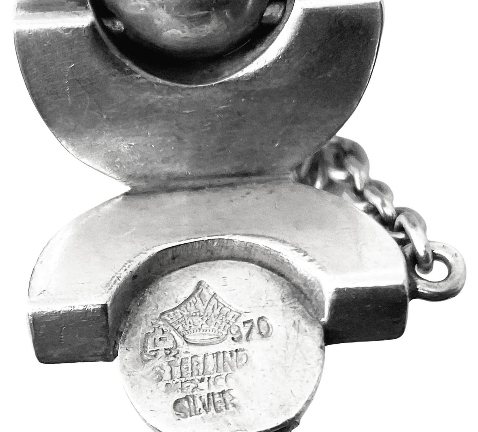 Antoñio Pineda 970 std Bracciale Modernista del Mid Century in argento C.C. in vendita 3