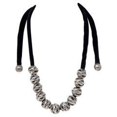 Antonio Pineda Mexico 970 Silver Spheres Necklace