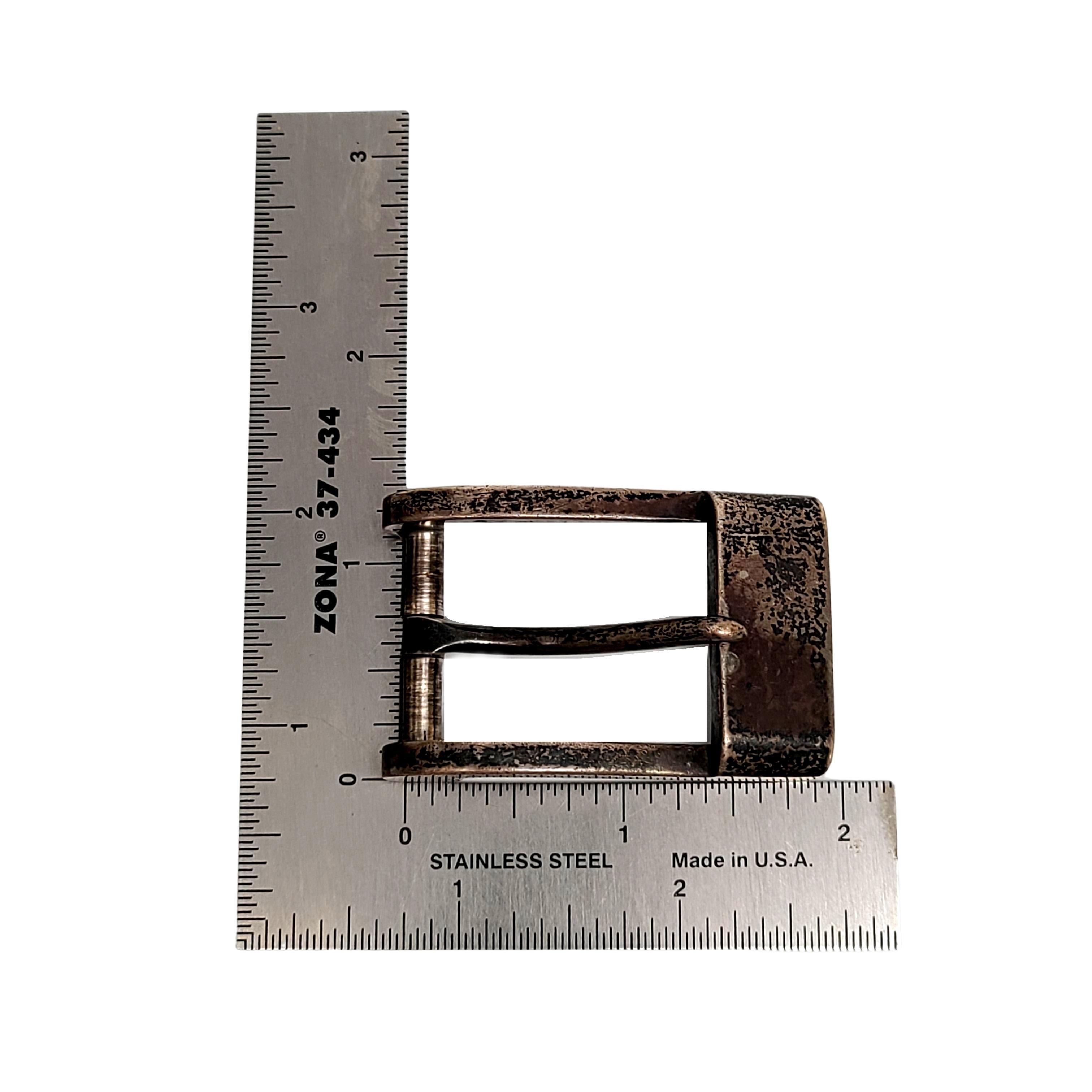 Antonio Pineda Mexico Sterling Silver Belt Buckle In Good Condition In Washington Depot, CT