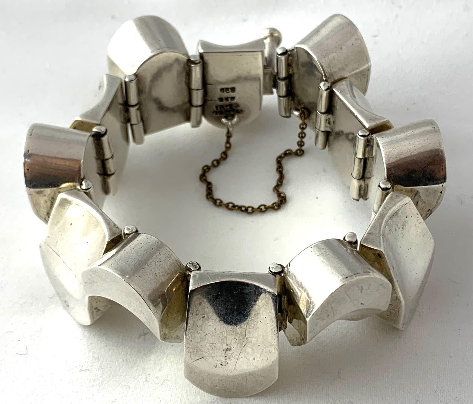 This iconic Pineda hand-wrought sterling silver bracelet is called the 