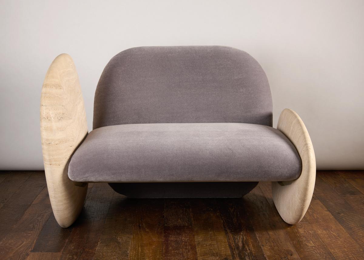 Antonio Pio Saracino, Cabochon Contemporary Two-Seater Sofa, US, 2022 For Sale 3