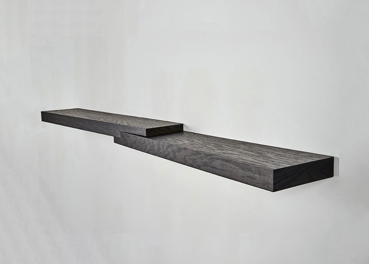 Wood Antonio Pio Saracino, Contemporary Wall-mounted Console, US, 2023 For Sale