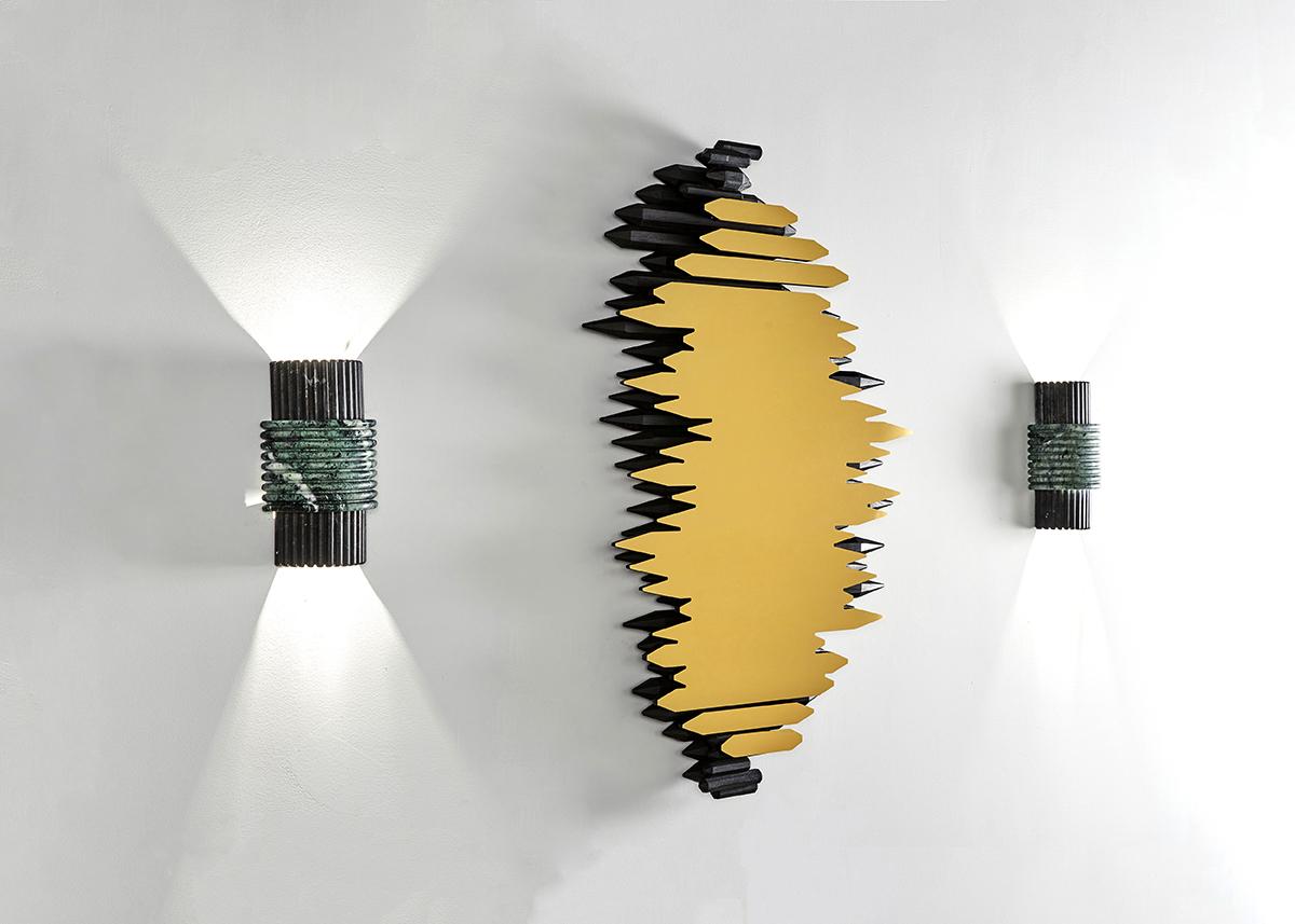 Italian Antonio Pio Saracino, Crystal Mirror, Contemporary Mirror, Italy, 2023 For Sale