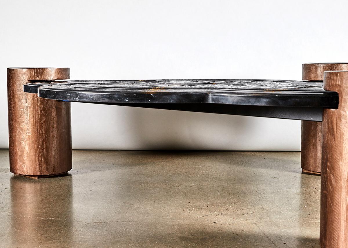 Antonio Pio Saracino, Malachite, Large Low Coffee Table, Italy, 2021 For Sale 2