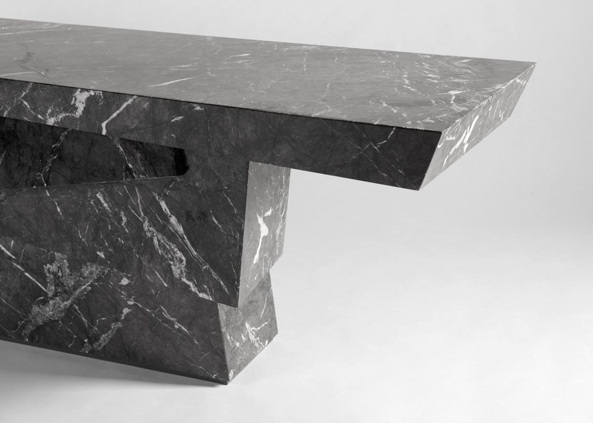 XXIe siècle et contemporain Antonio Pio Saracino, Pyrite, console contemporaine en marbre, US, 2022 en vente