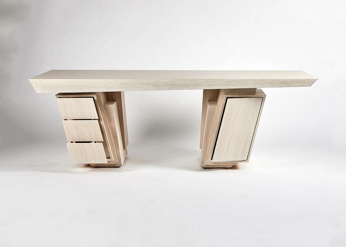Schreibtisch #4 aus Pyrit von Antonio Pio Saracino, Italien, 2022 (Gekalkt) im Angebot