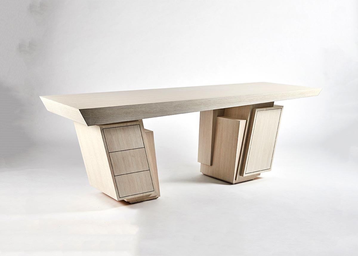 Limed Antonio Pio Saracino, Pyrite Desk #4, Italy, 2022 For Sale