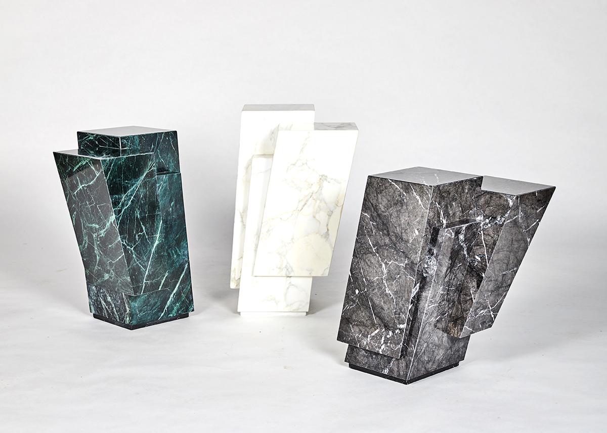 Antonio Pio Saracino, Pyrite, Marble Side Table, Italy, 2021 For Sale 5