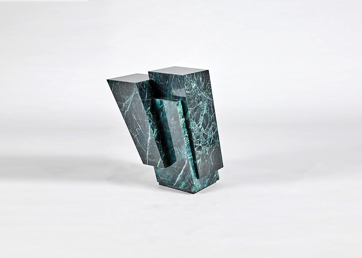 Italian Antonio Pio Saracino, Pyrite, Marble Side Table, Italy, 2021 For Sale