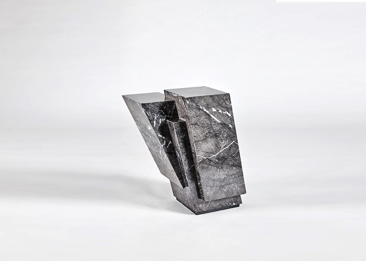 italien Table d'appoint Pyrite en marbre d'Antonio Pio Saracino, Italie, 2021 en vente