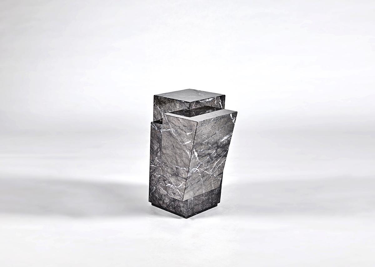 Contemporary Antonio Pio Saracino, Pyrite, Marble Side Table, Italy, 2021 For Sale