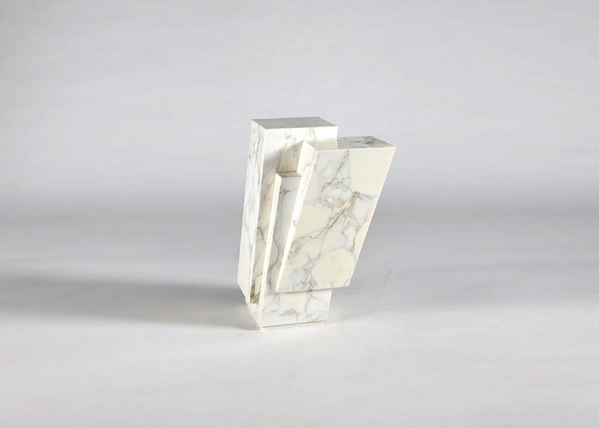 Marbre Table d'appoint Pyrite en marbre d'Antonio Pio Saracino, Italie, 2021 en vente