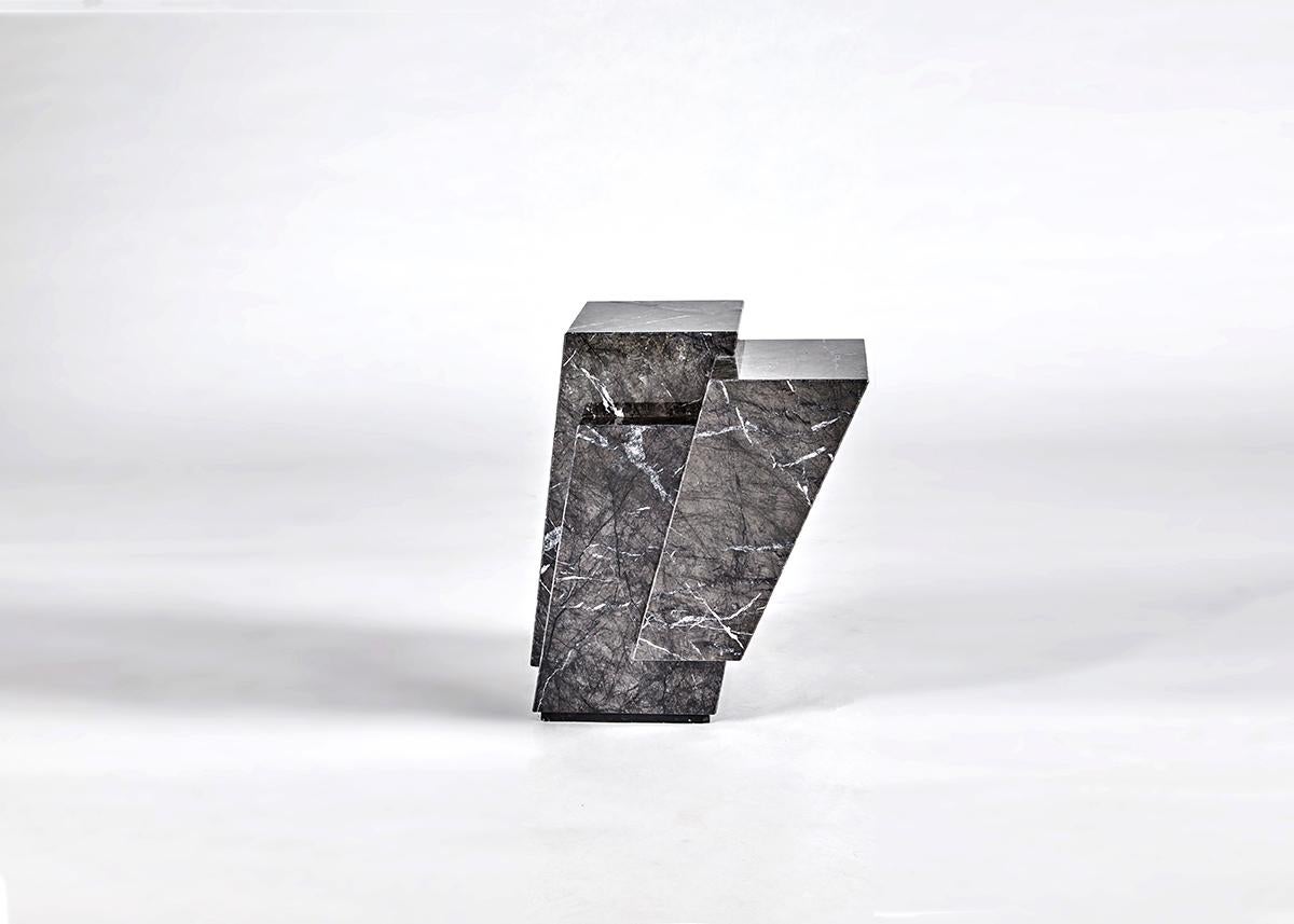 Antonio Pio Saracino, Pyrite, Marble Side Table, Italy, 2021 For Sale 1