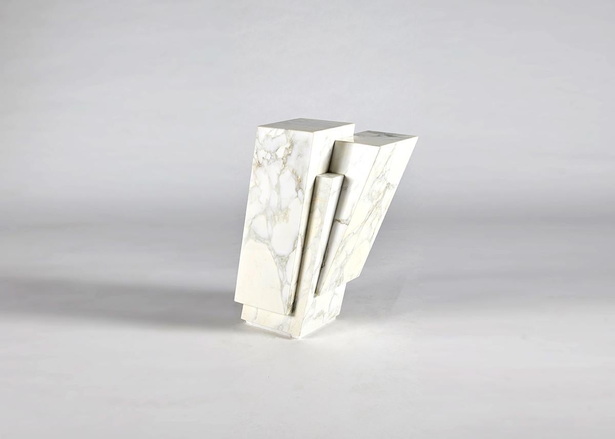 Table d'appoint Pyrite en marbre d'Antonio Pio Saracino, Italie, 2021 en vente 1