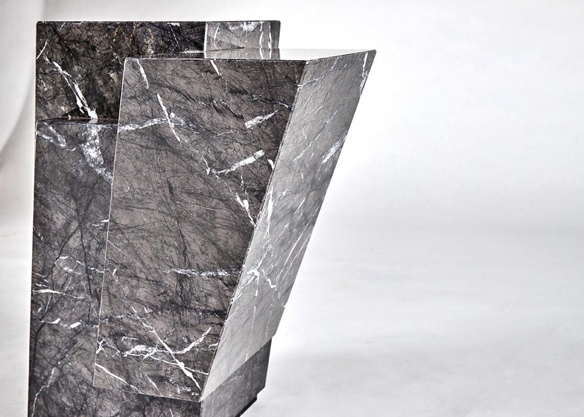 Table d'appoint Pyrite en marbre d'Antonio Pio Saracino, Italie, 2021 en vente 2