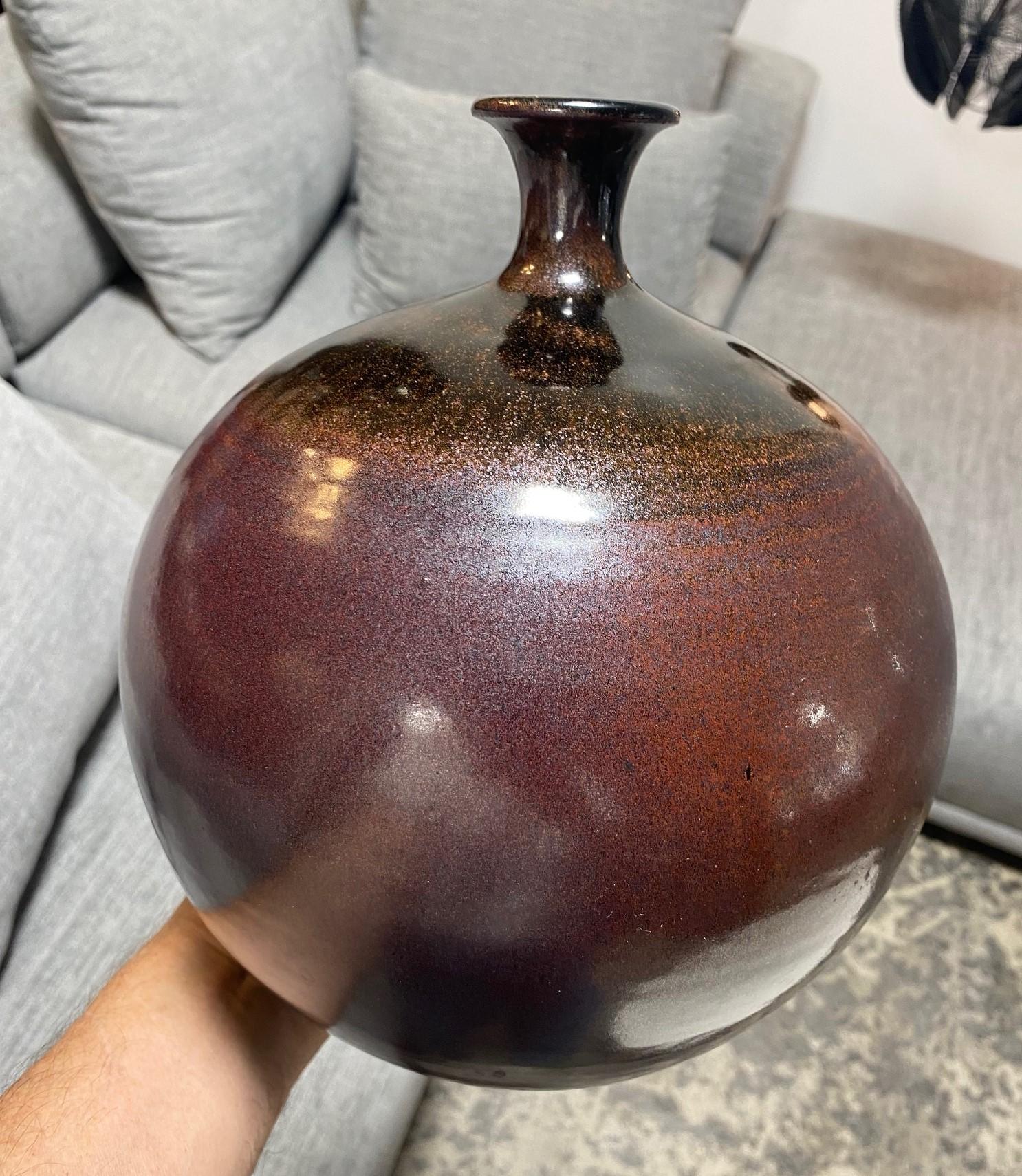 Antonio Prieto Signé Mid-Century Modern California Studio Pottery Grand Vase en vente 6