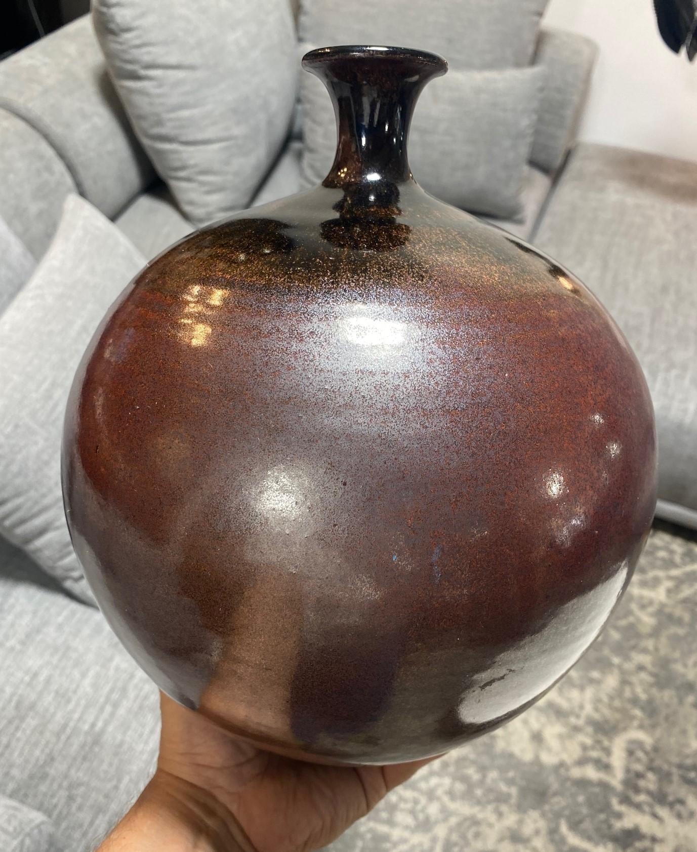 Antonio Prieto ha firmato un vaso grande di Studio Pottery della California, moderno e di metà secolo. in vendita 7