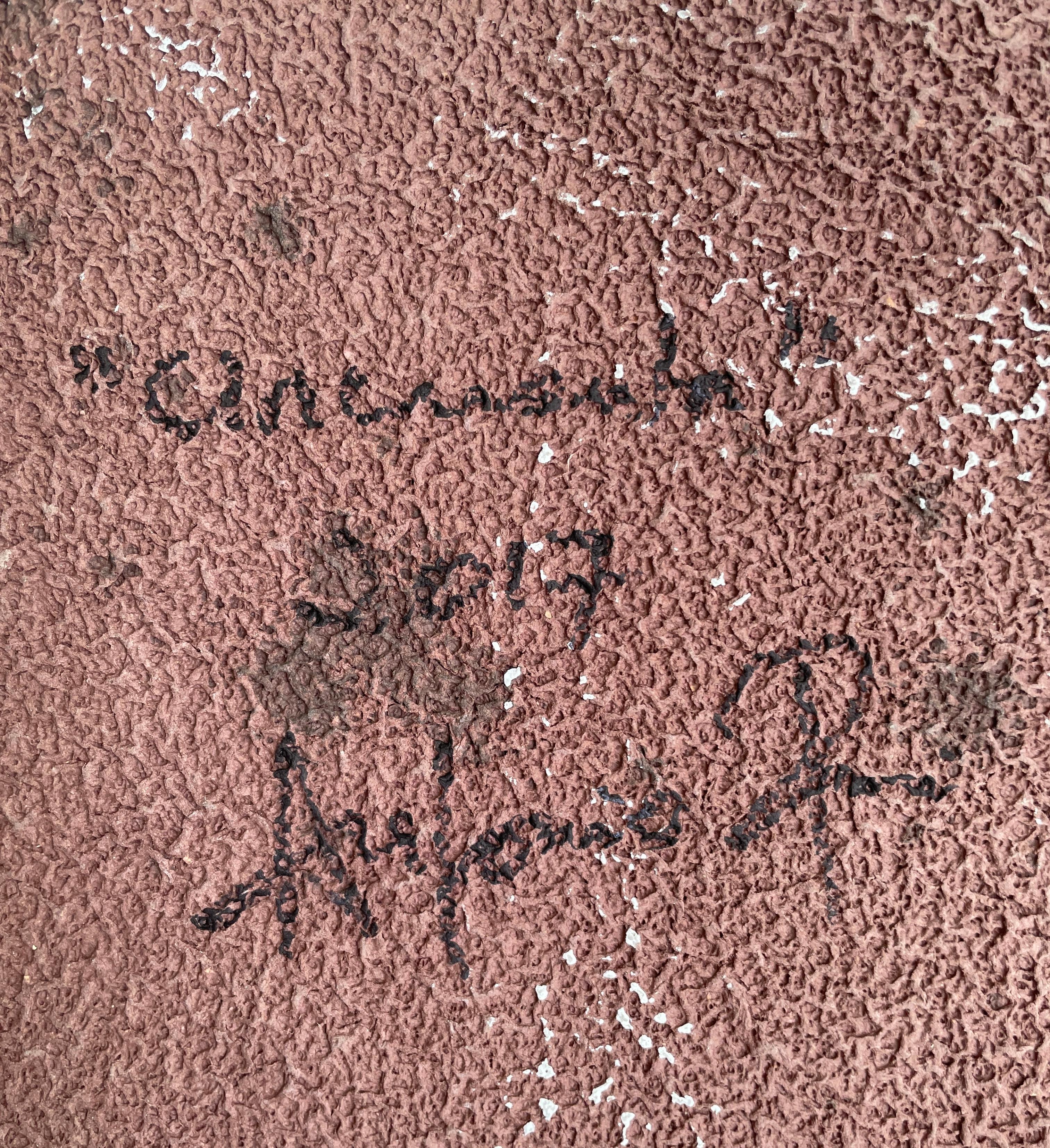 Cincuenta 1: dipinto a inchiostro sumi incorniciato su carta fatta a mano proveniente dall'India: grigio, nero in vendita 1