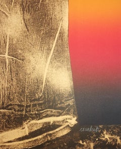 Ât le sourire du vide - Original Silkscreen by Antonio Recalcati - Late 1900