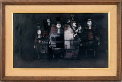 Untitled Mid-Century Painting - Group of Men