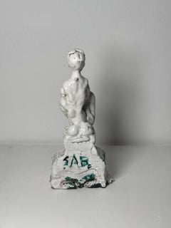 Antonio Sabatelli Ceramic Sculpture, Unique Figurative Design, 1960