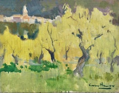 Spanish landscape Spain oil on canvas painting