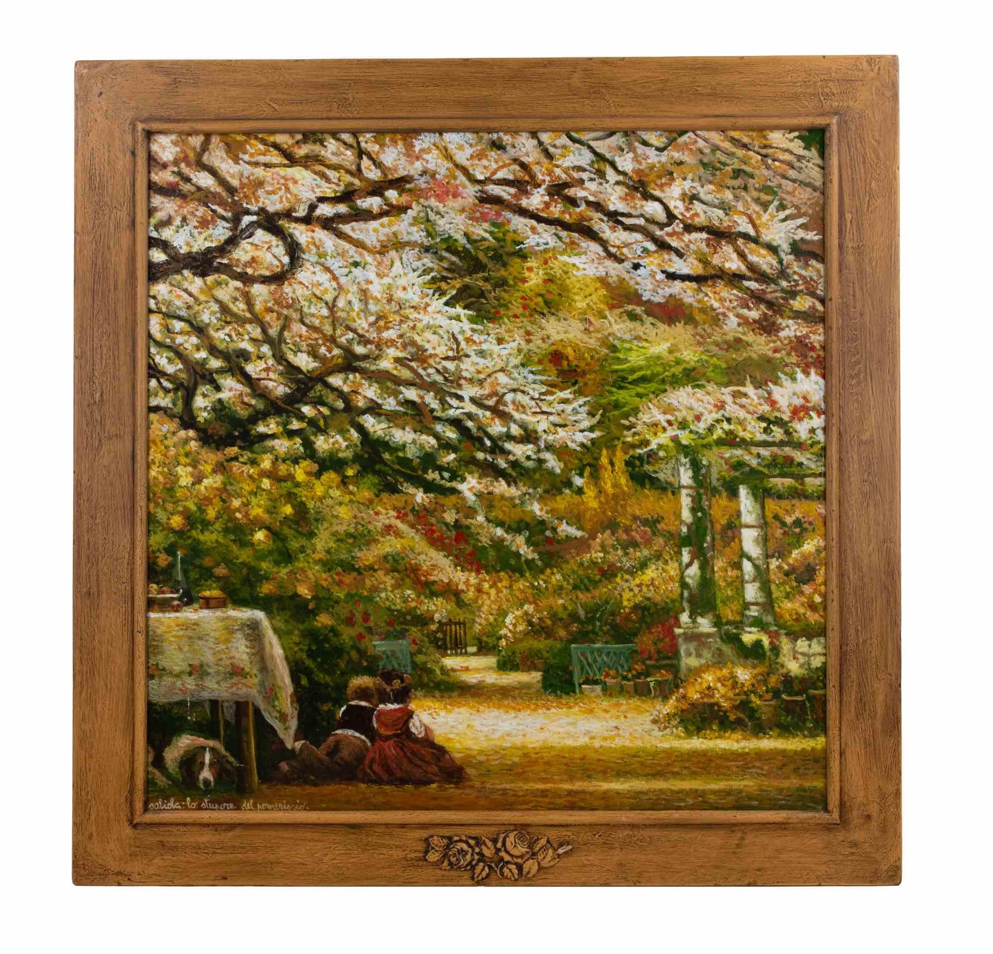 Lo Stupore del Pomeriggio - Ölgemälde von Antonio Saliola- 2006 im Angebot 1