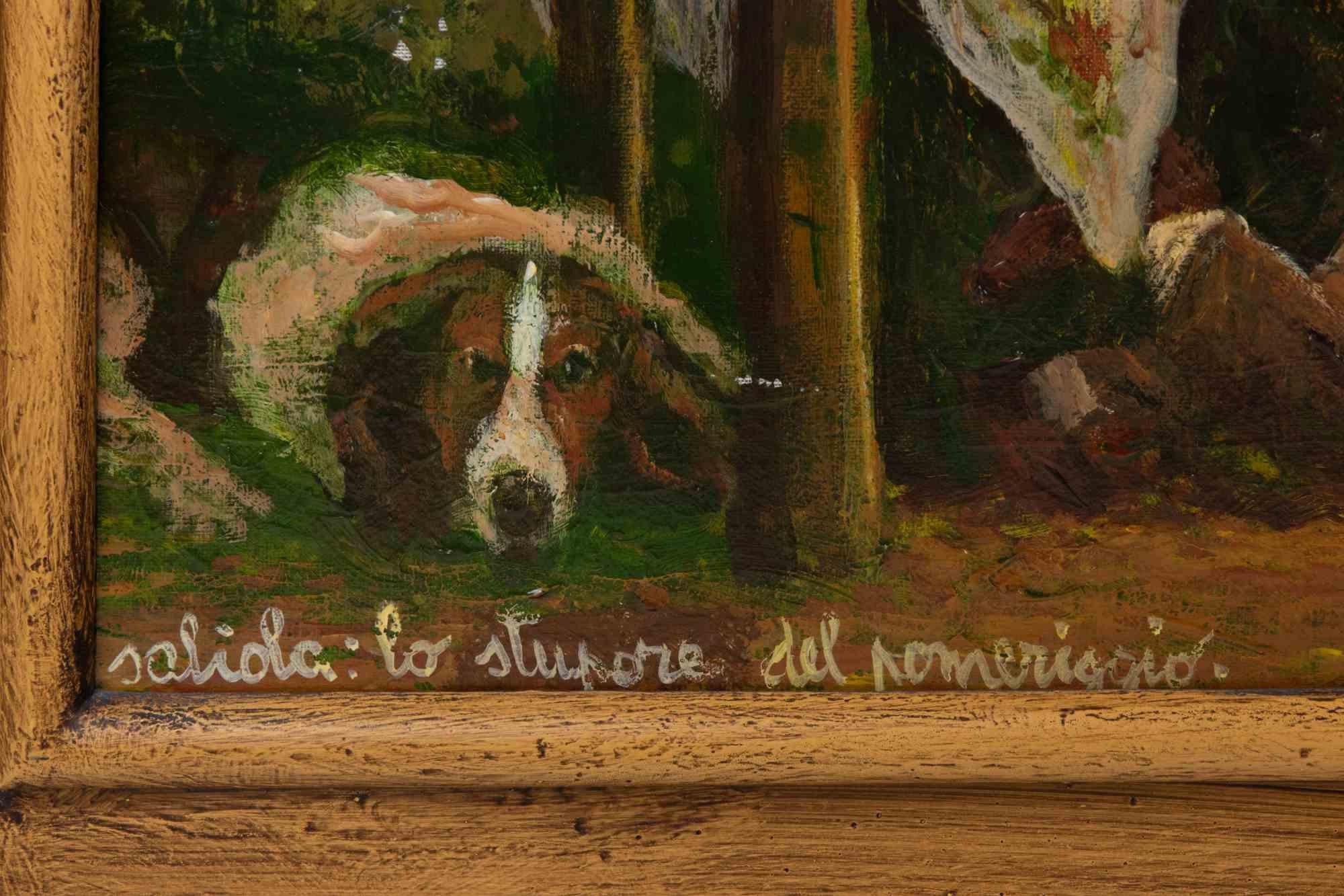 Lo Stupore del Pomeriggio - Ölgemälde von Antonio Saliola- 2006 im Angebot 3