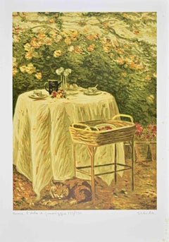 Come è Dolce il Pomeriggio - Lithograph by Antonio Saliola - 1990s