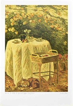 Come è Dolce il Pomeriggio - Lithographie von Antonio Saliola - 1990er Jahre