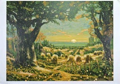 I Sentieri della Luna - Lithograph by Antonio Saliola - 1990s