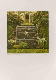 Il Guardiano del Parco - Lithographie von Antonio Saliola - 1990er Jahre