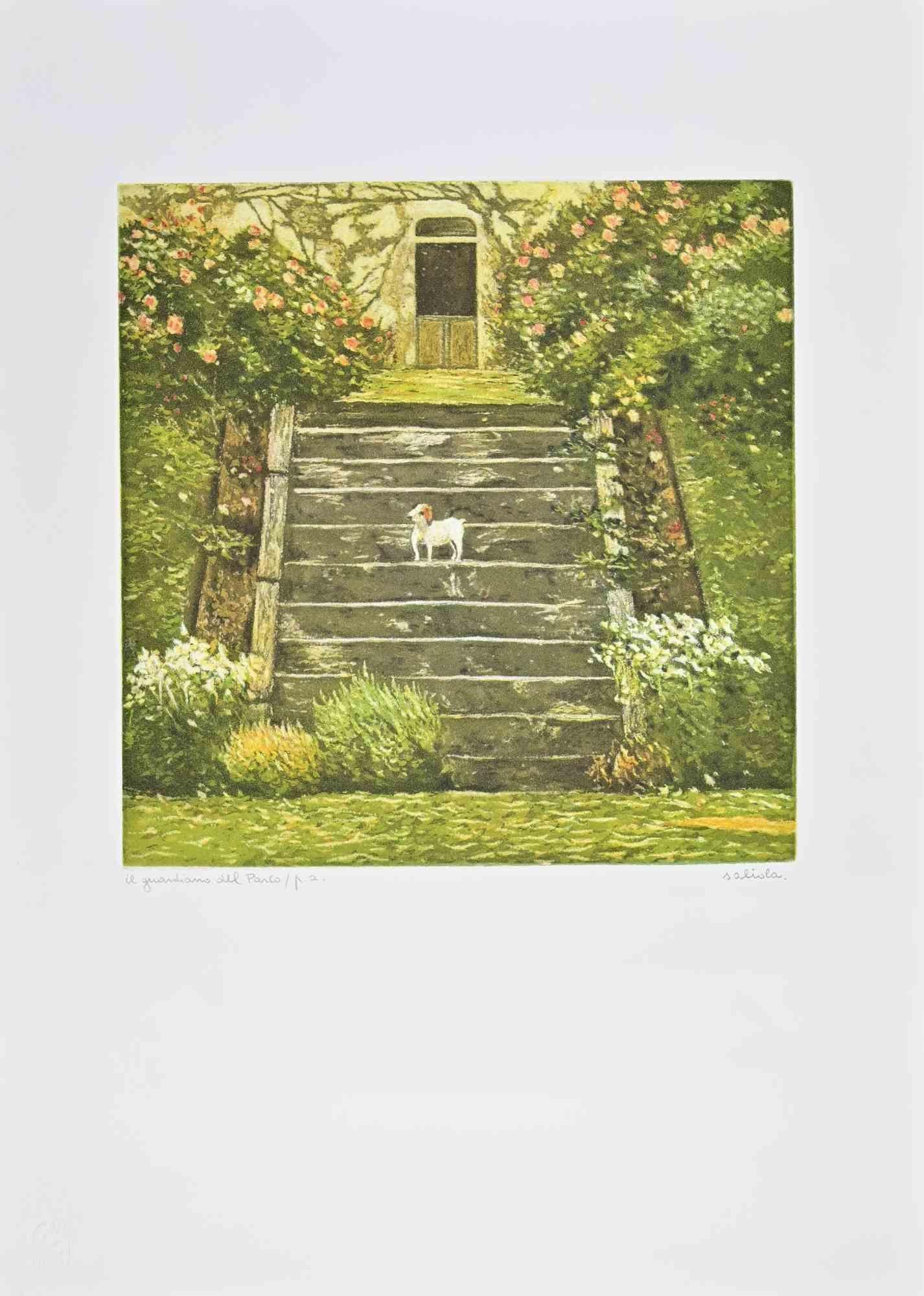 Etching realized by Antonio Saliola in 1990s.

Titled and signed in pencil.

Very good condition.