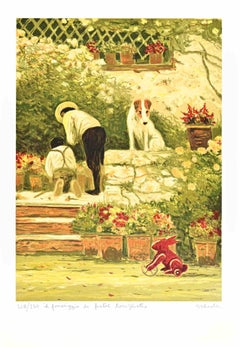 Il Pomeriggio di Fratel Coniglietto - Lithograph by Antonio Saliola - 1990s