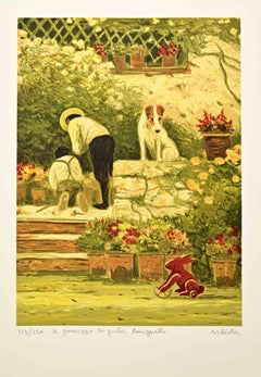 Il Pomeriggio di Fratel Coniglietto - Lithograph by Antonio Saliola - 1990s